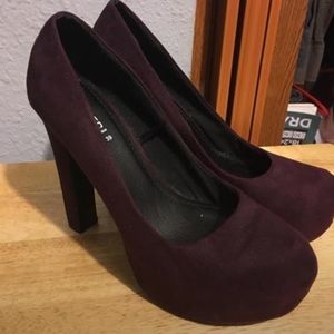 Suede heels